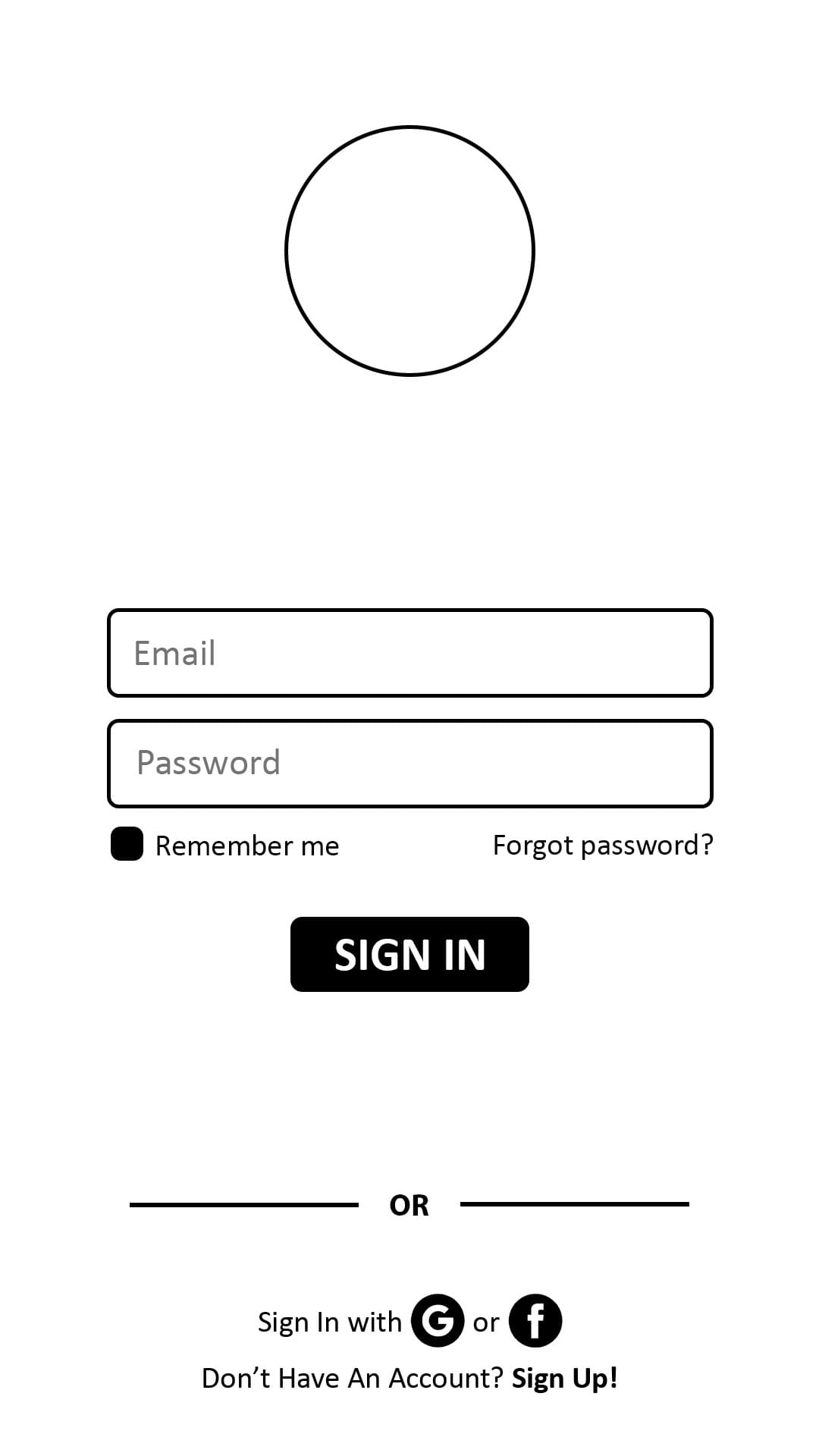 Sports App Screen 1